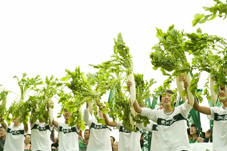 箱根駅伝の風物詩となっていた東農大の「大根踊り」　©Miki Fukano