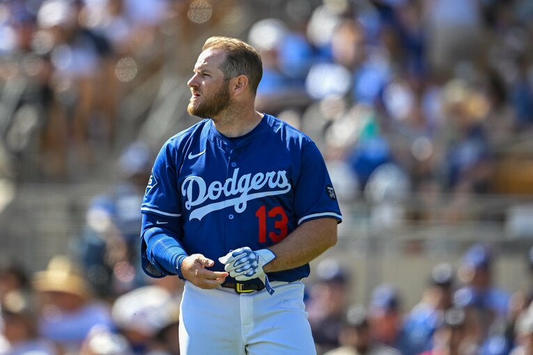 春季トレーニングでのマンシー。シフトの練習もしていたのだろうか？　試合後にはこのプレーはベッツの提案だった、と明かした　©Nanae Suzuki