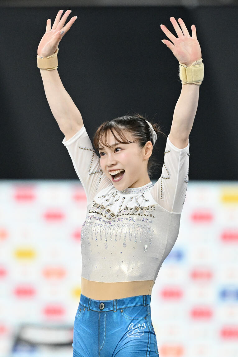 10年ぶりの優勝となった今年のNHK杯での表情　©AFLO