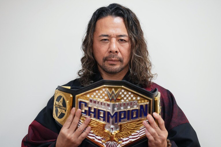 WWE・US王座を保持する中邑真輔　©Essei Hara
