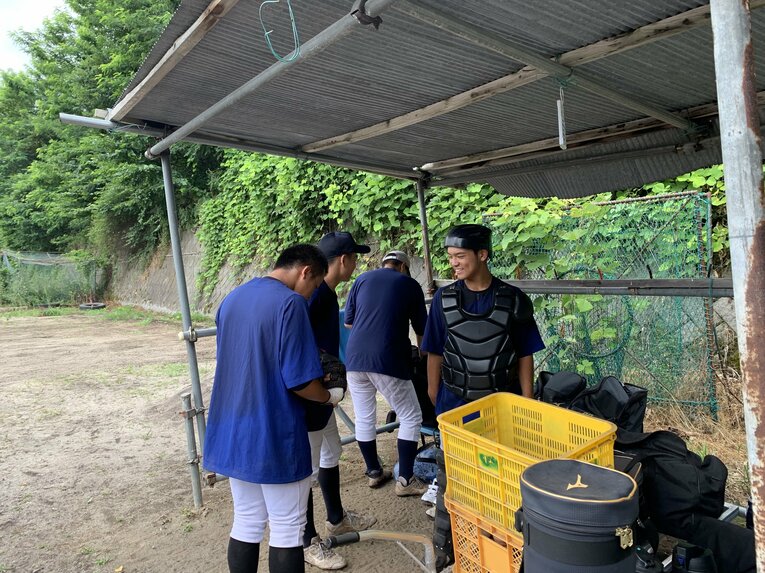 森高校の練習風景（筆者撮影）