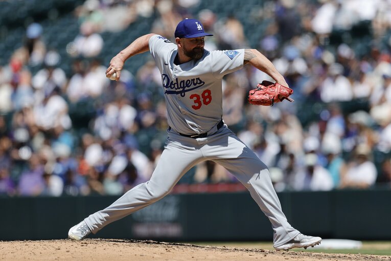 大谷の28号を“ナイスキャッチ”後、好救援を見せたイエーツ　©Getty Images