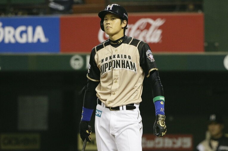 2013年4月のデビュー戦での大谷。現在と比べると線の細さが際立つ　©BUNGEISHUNJU