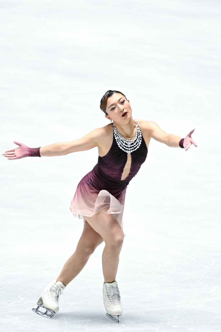 自身最後の全日本選手権で圧巻の演技を見せた坂本花織【スワイプするとそのほかの写真もご覧になれます】　©Asami Enomoto