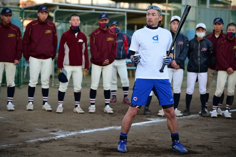 昨年12月3日、千葉明徳での指導　©Naoya Sanuki