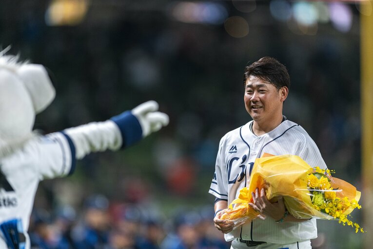 2021年12月の引退セレモニー　©Takuya Sugiyama