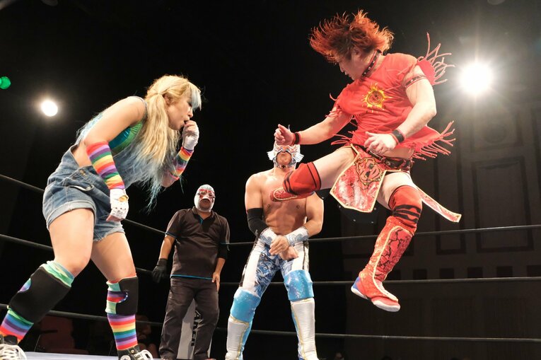 〈米軍基地で試合も〉沖縄唯一のプロレス団体『琉球ドラゴンプロレス』って何？ リングネームはグルクンマスク、首里ジョーなど(21)