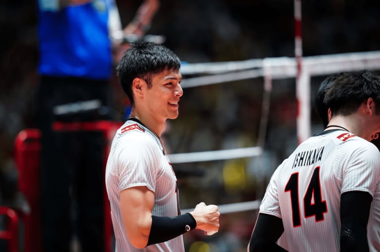 絶好調だった高橋健太郎　©FIVB