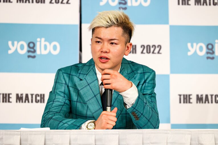 那須川天心の一夜明け会見　©THE MATCH 2022/Susumu Nagao