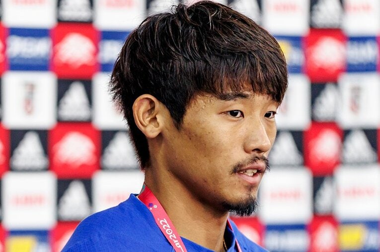 守田英正はカタール大会に続く2大会連続W杯出場とはならなかった ／ photograph by Kiichi Matsumoto/JMPA