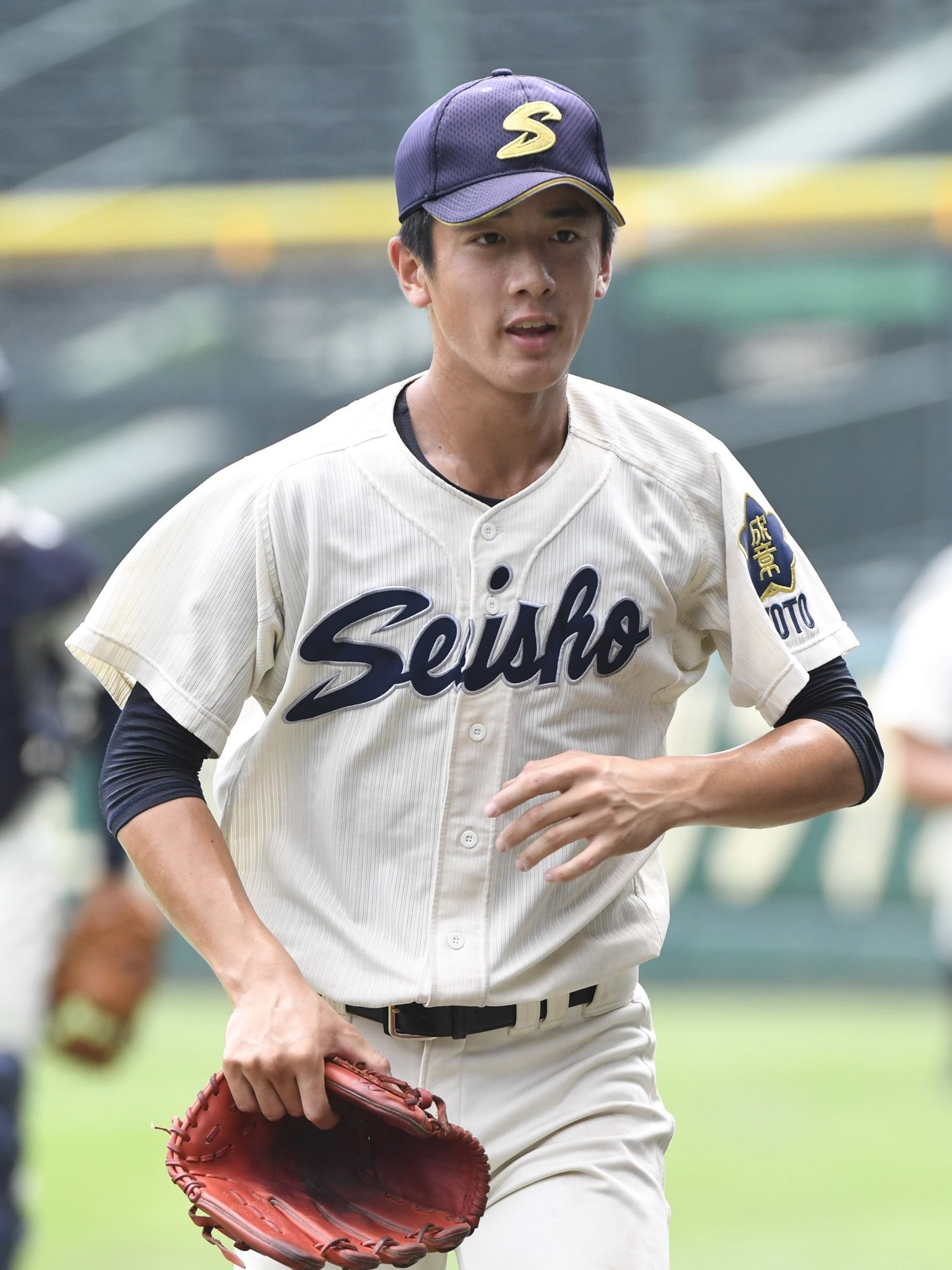 2017年夏、19年ぶりの甲子園出場を果たした京都成章のエースとして活躍した北山　©︎Sankei Shimbun