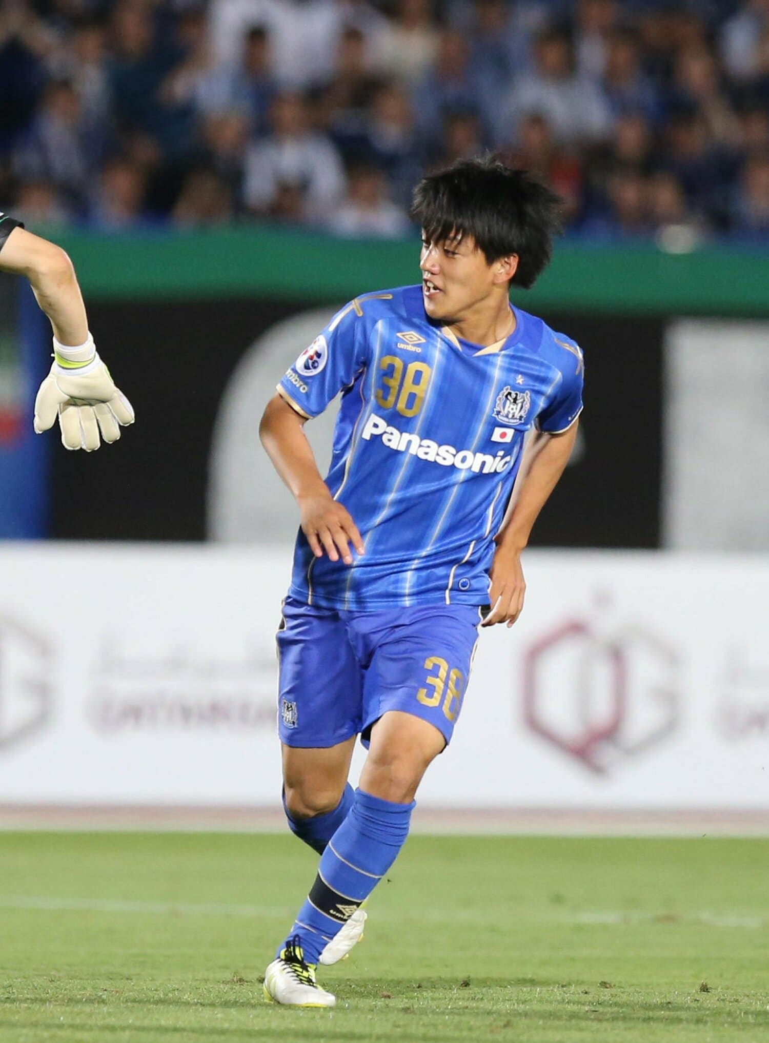 2015年５月、FCソウル戦に出場した堂安律、このときまだ16歳　©SANKEI SHIMBUN