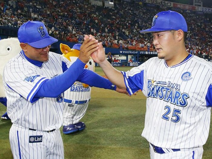 2番梶谷、9番倉本、そして3番筒香。ラミレス監督の奇策が成功する理由。<Number Web> photograph by Kyodo News