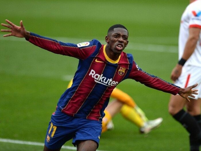 問題児デンベレがバルサ4年目にして覚醒？ 「世界トップ3」になりえる両利きとスピードがついに覚醒か＜Number Web＞ photograph by Getty Images