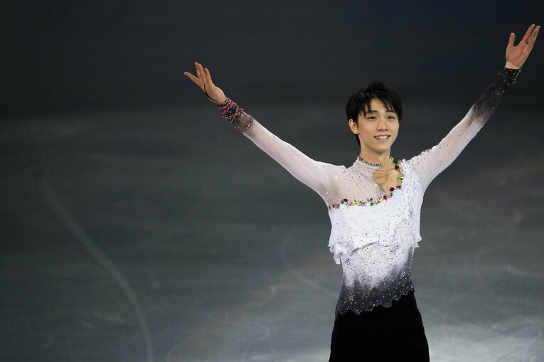 ソチ五輪での羽生結弦　©JMPA