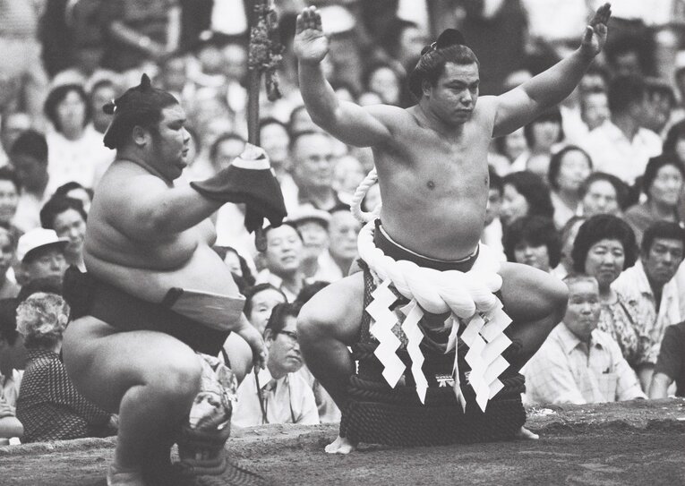 千代の富士の土俵入り　©BUNGEISHUNJU