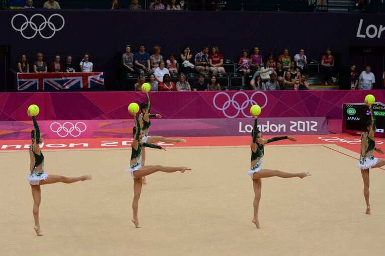 【これが一糸乱れぬフェアリージャパンの演技】サイード横田さんも出場したロンドン五輪団日本代表の演技を見る　©Asami Enomoto/JMPA