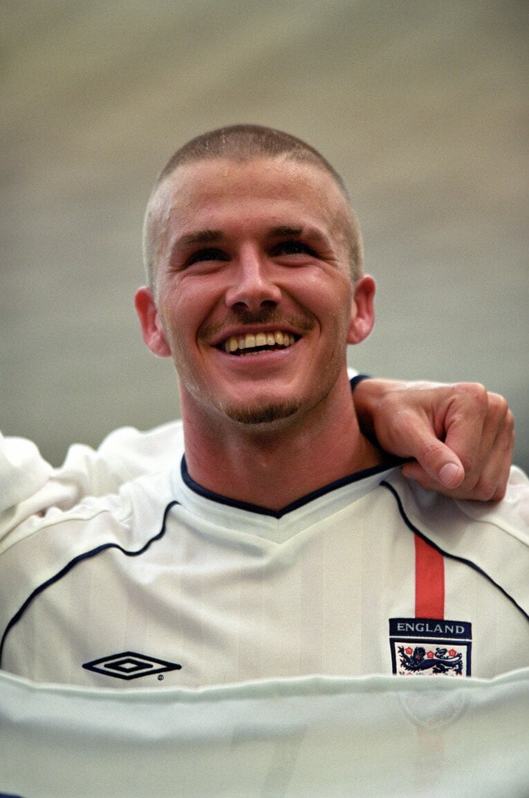 丸刈りが人気だった一因に？ 【坊主ブーム】ベッカム　©Takuya Sugiyama