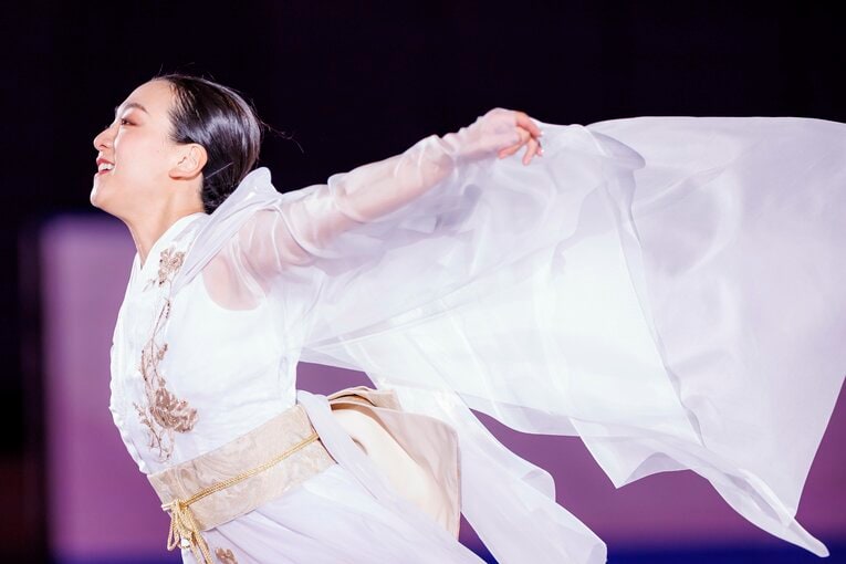 「MAO RINK」オープニングイベントに登場した浅田真央　©Kiichi Matsumoto