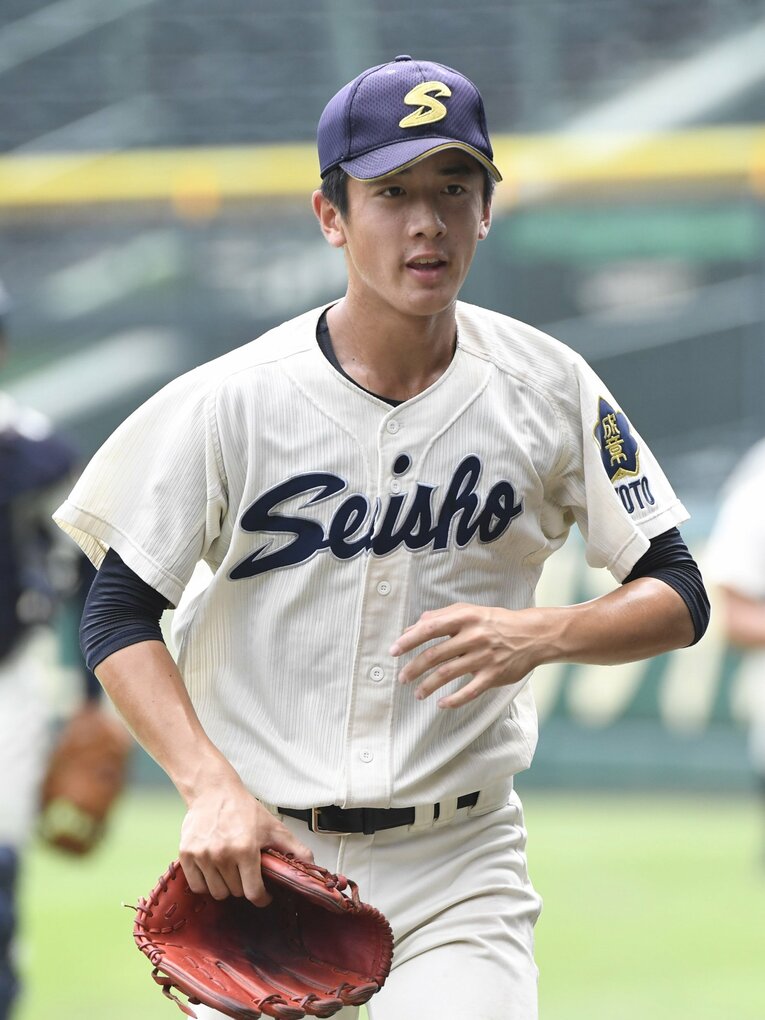2017年夏、19年ぶりの甲子園出場を果たした京都成章のエースとして活躍した北山　©︎Sankei Shimbun