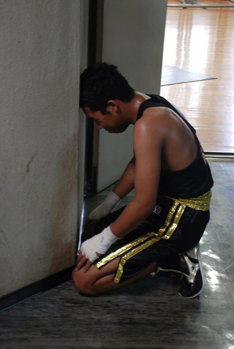 2009年の全日本選手権。高校生ながら前年度の王者に勝利したものの、予選で惜敗　©Kokou Sekine