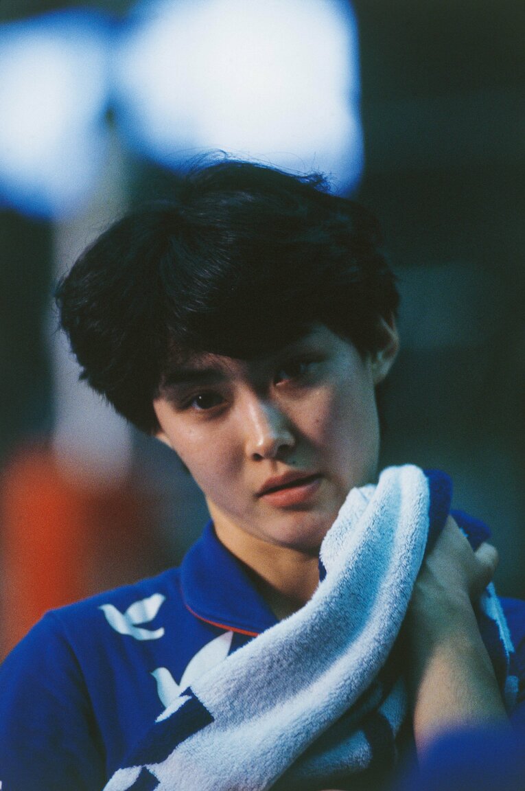 日本代表にも選出された現役時代の斎藤真由美さん　©AFLO