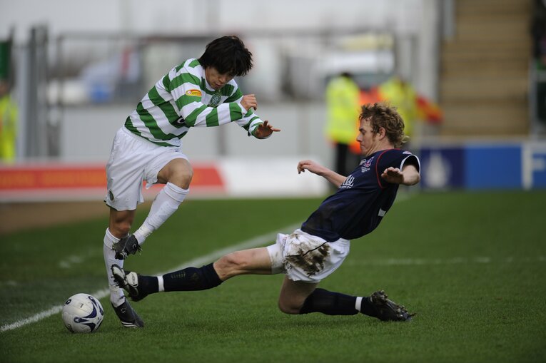 セルティックでは持ち前のテクニックを活かして大活躍　©Sports Graphic Number