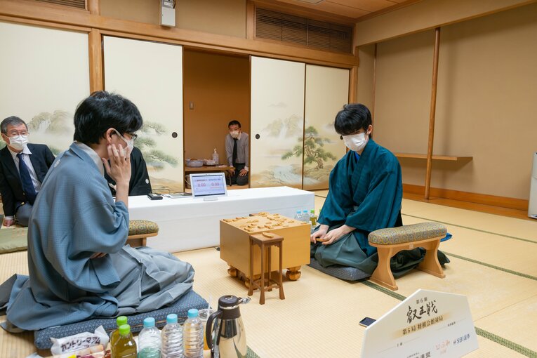 叡王戦第5局は将棋会館の特別対局室で行われた　©日本将棋連盟