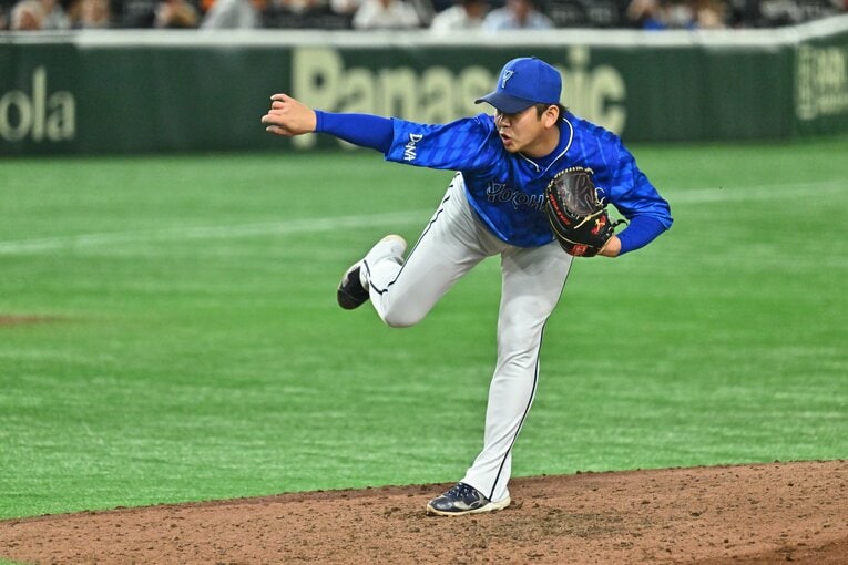 常にチームに気を配るブルペンのリーダー、山﨑康晃　©Hideki Sugiyama