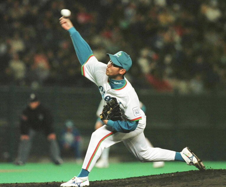 松坂大輔のプロ1年目。16勝5敗で最多勝に輝いた ©JIJI PRESS