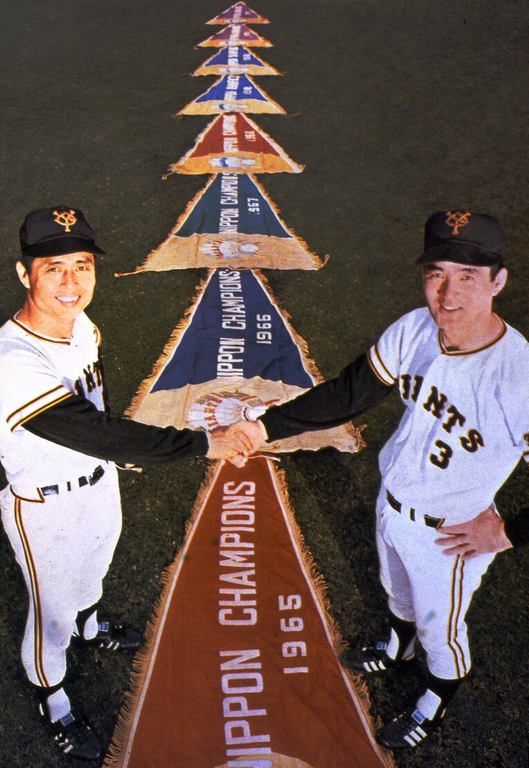 現役時代の王貞治（左）と長嶋茂雄　(C)Getty Images