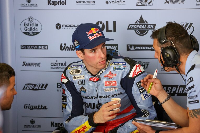 テストを通じて明るい表情を見せたアレックス・マルケス　©Satoshi Endo