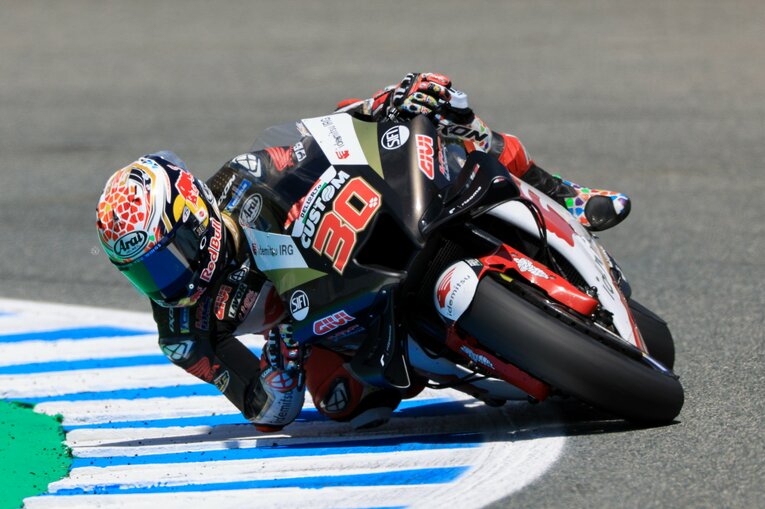 スペインGPの中上貴晶　photograph by Satoshi Endo