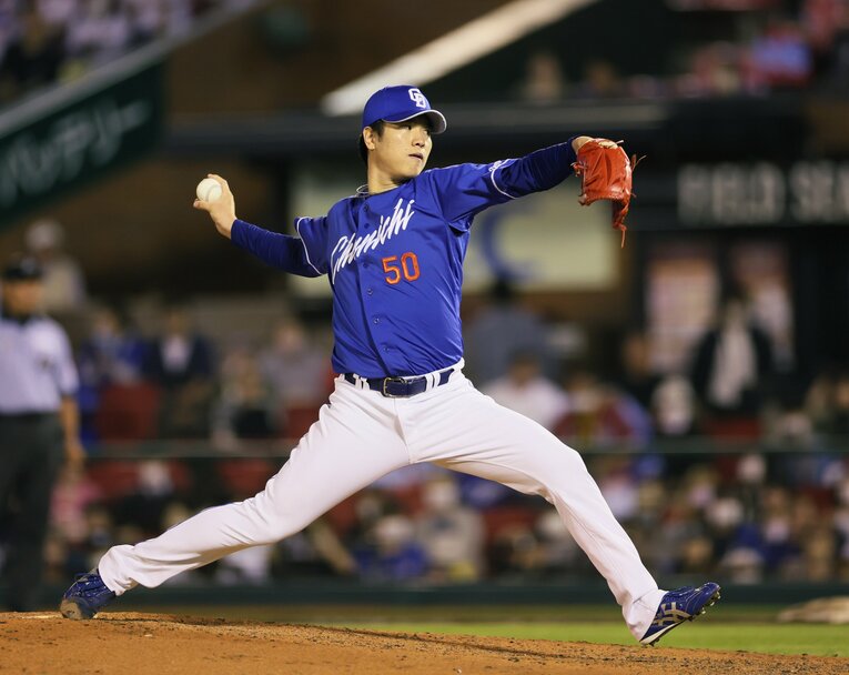 2017年　清水達也／花咲徳栄　※写真は中日在籍の現在カット　©JIJI PRESS