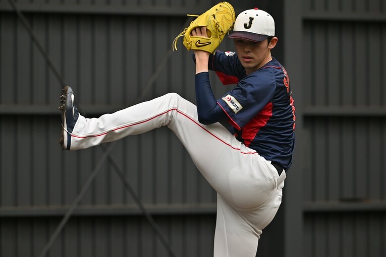 壮行試合から160キロ超の剛速球を連発。最速165キロも記録した佐々木朗希　©︎Hideki Sugiyama