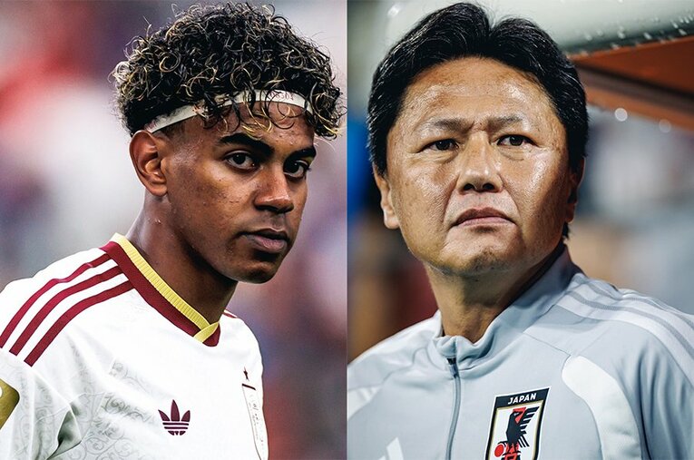 10代にしてW杯優勝を経験したスペインのヤマル。大岩剛監督いわく、バルサでの日常が今夏の大舞台と直結しているという ／ photograph by Kiichi Matsumoto/JMPA