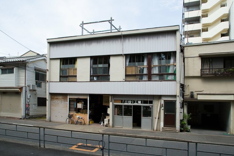 大阪市内で村山聖が住んだ「前田アパート」　©Koya Shibatani/AFLO