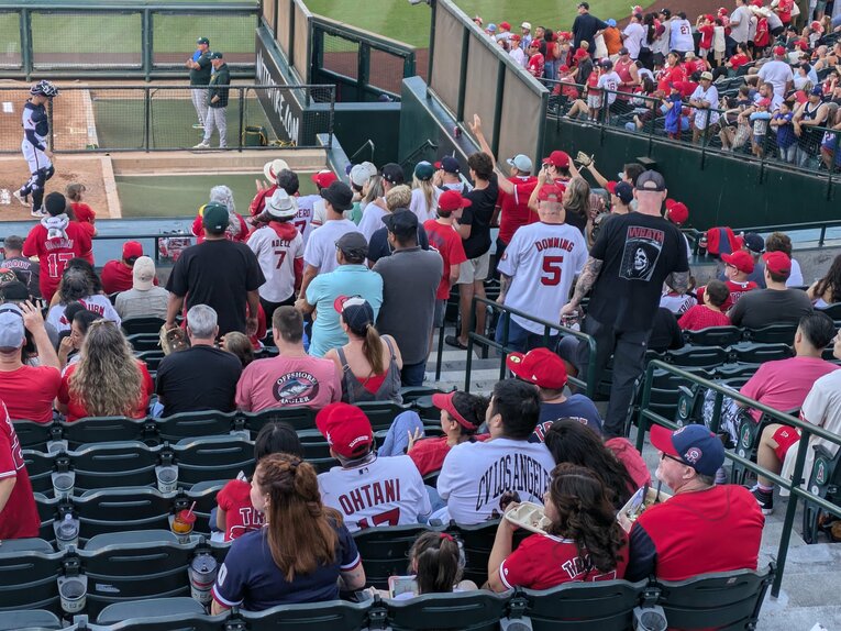 2024年7月…エンゼルス球場で撮影　©Shoko Mizutsugi
