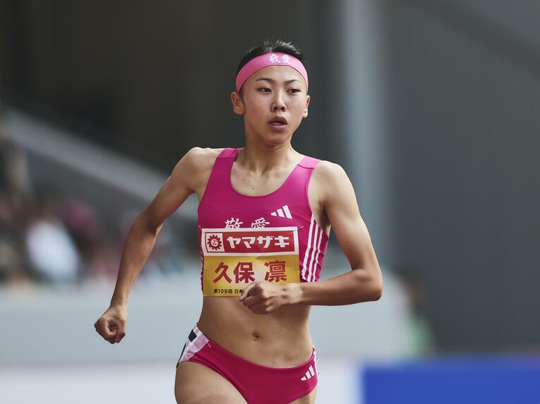 【2025日本選手権】日本選手権での久保　©︎Yuki Suenaga