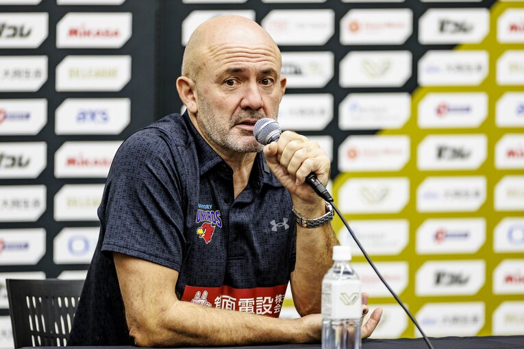 オリビエ・キャット監督（サントリーサンバーズ大阪）　©︎Kiichi Matsumoto