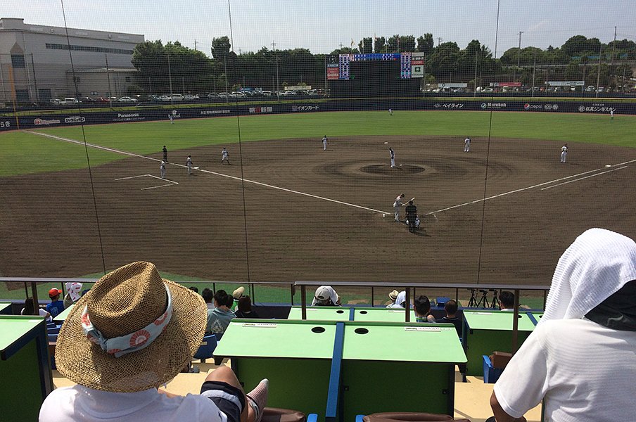 ロシアW杯の喧噪を抜けて……。ぶらり鎌ケ谷で清宮幸太郎を見る旅。<Number Web> photograph by Yasutaka Nakamizo