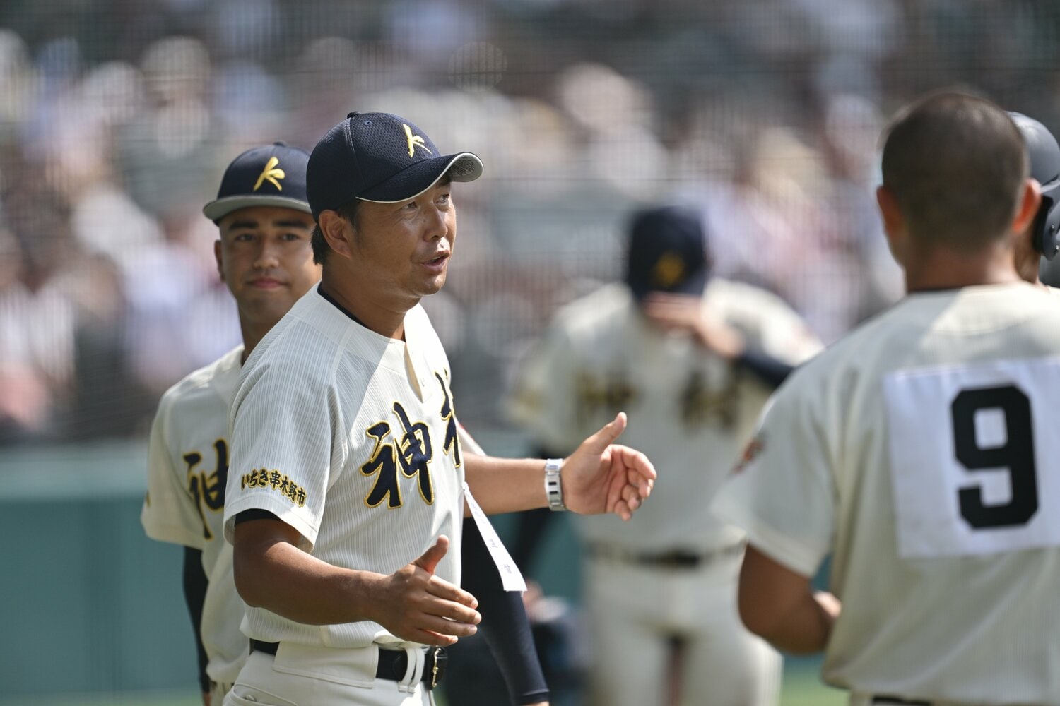 昨夏の甲子園でベスト4まで進出した鹿児島・神村学園の小田大介監督。強豪も樟南のエースには苦戦した　©Hideki Sugiyama