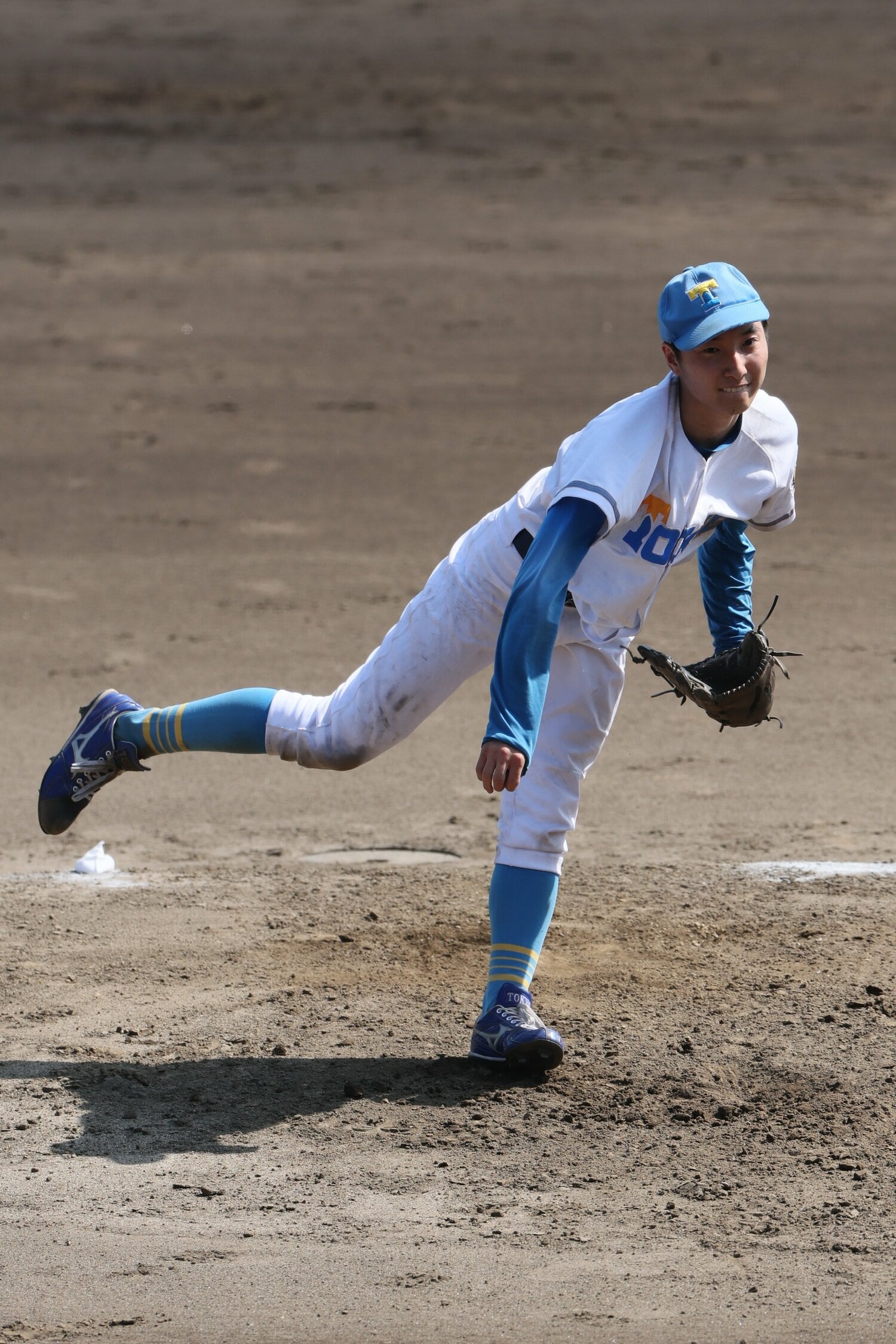 様々な意味で異色のサブマリン。果たしてプロ球団の指名はあるのか ©Shigeki Yamamoto