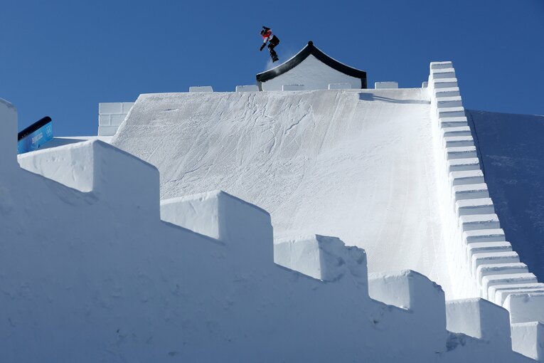 「万里の長城」をモチーフにしたスロープスタイルのコース　©Getty Images