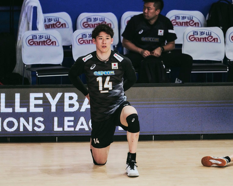 石川祐希（VNLスロベニア戦）©︎Yuki Suenaga