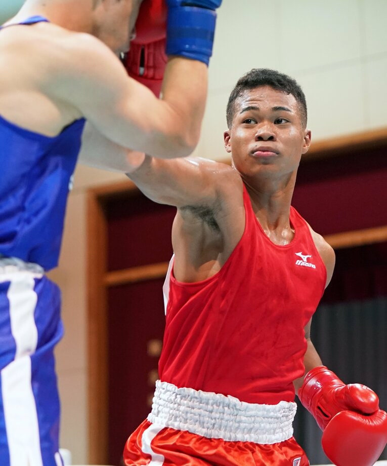 大学卒業後も競技を続けた岡澤セオン（2018年）©Naoki Fukuda