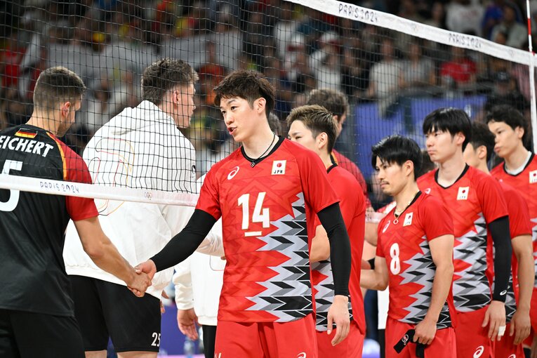 石川祐希（パリ五輪 ドイツ戦）©︎Kaoru Watanabe/JMPA