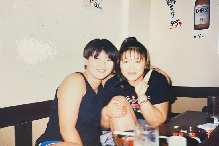 長与千種（左）と立野さん　本人提供