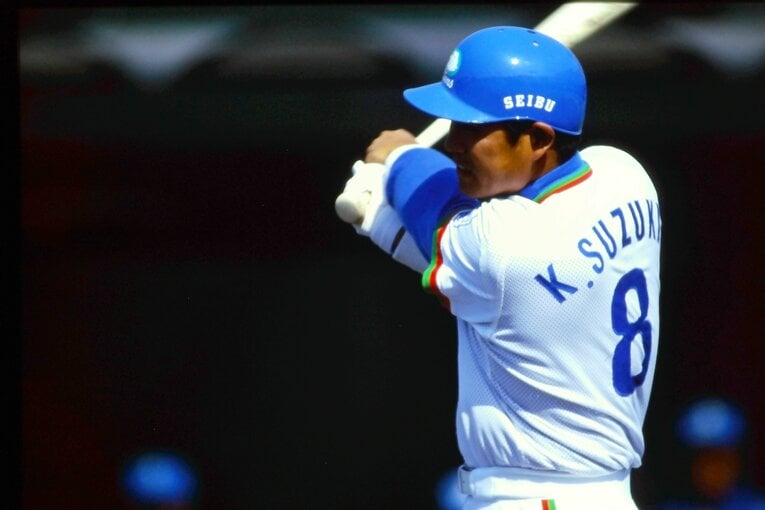 西武・鈴木健。94年には規定打席不足ながら.350、12本塁打を記録した　©Takao Yamada