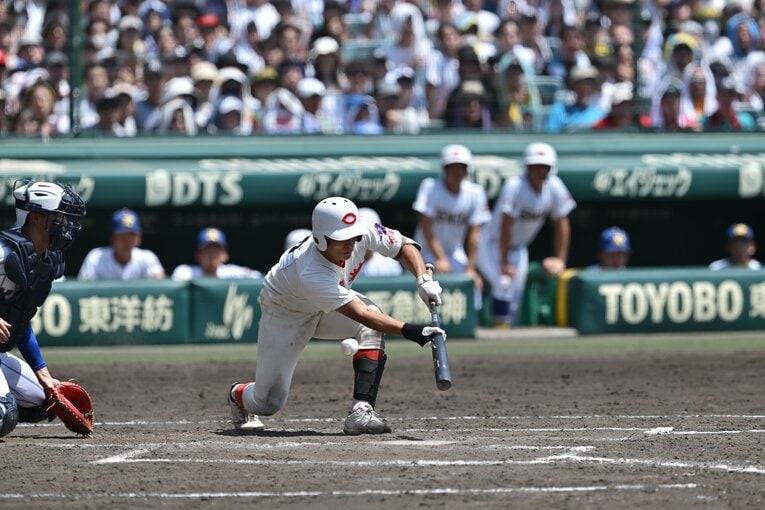 一度目のスクイズは失敗に終わったが……　©Hideki Sugiyama
